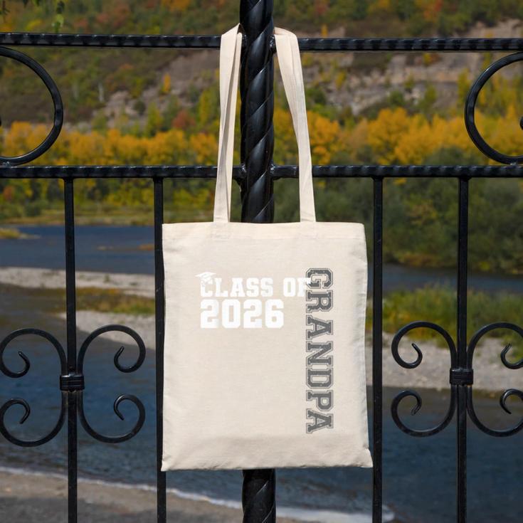 Class Of 2026 Proud Grandpa Of A 2026 Graduate Graduation Canvas Tote Bag