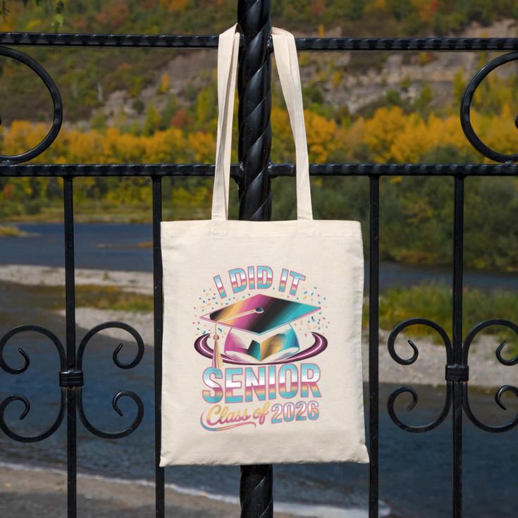 Class Of 2026 Senior Graduation I Did It Canvas Tote Bag