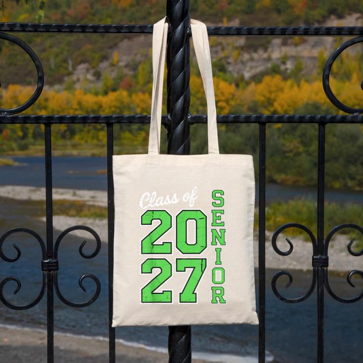 Class Of 2027 Senior 27 High School Graduation Senior 2027 Canvas Tote Bag