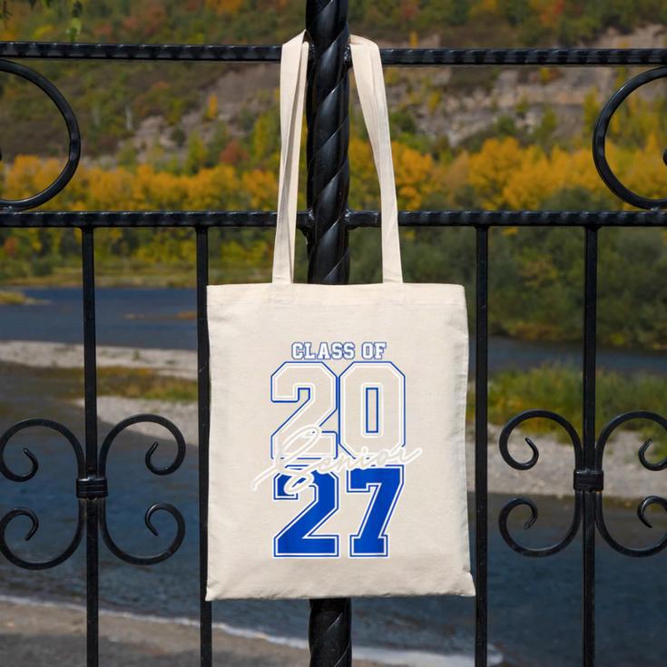 Class Of 2027 Senior 2027 Graduation Canvas Tote Bag