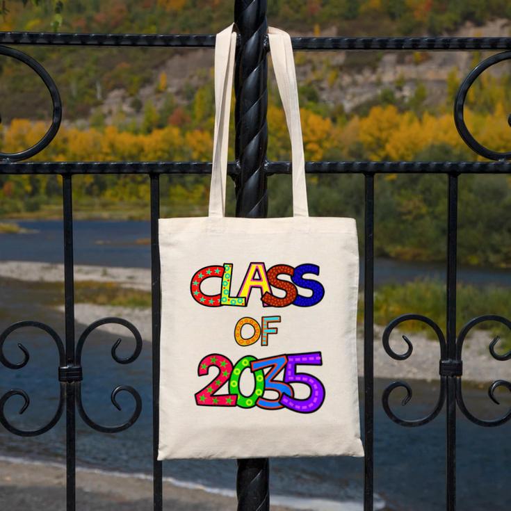 Class Of 2035 Grow With Me Kindergarten Graduation Canvas Tote Bag