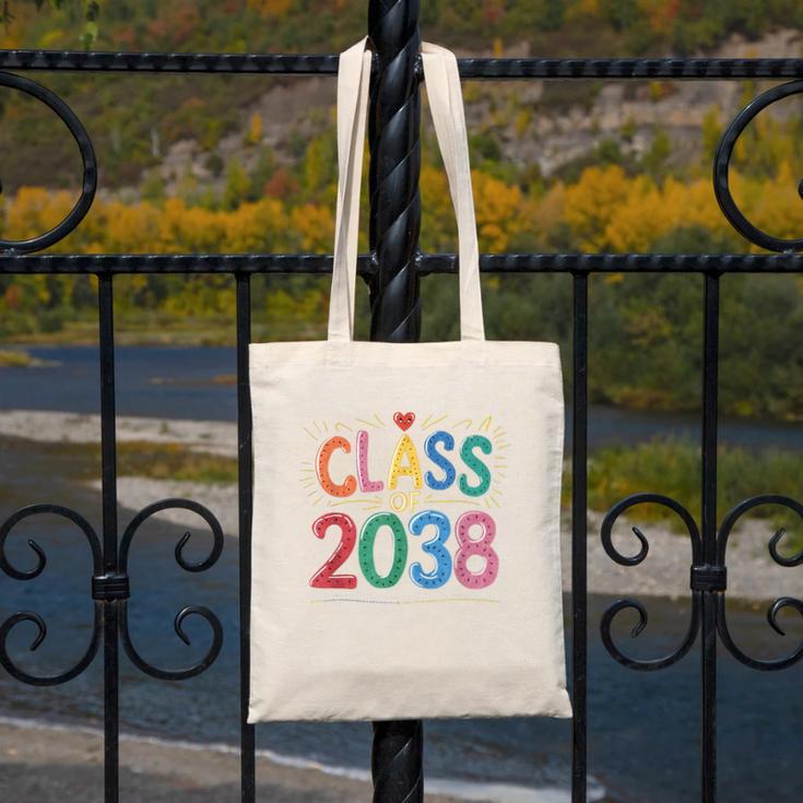 Class Of 2038 Pre K Graduate Preschool Graduation Canvas Tote Bag