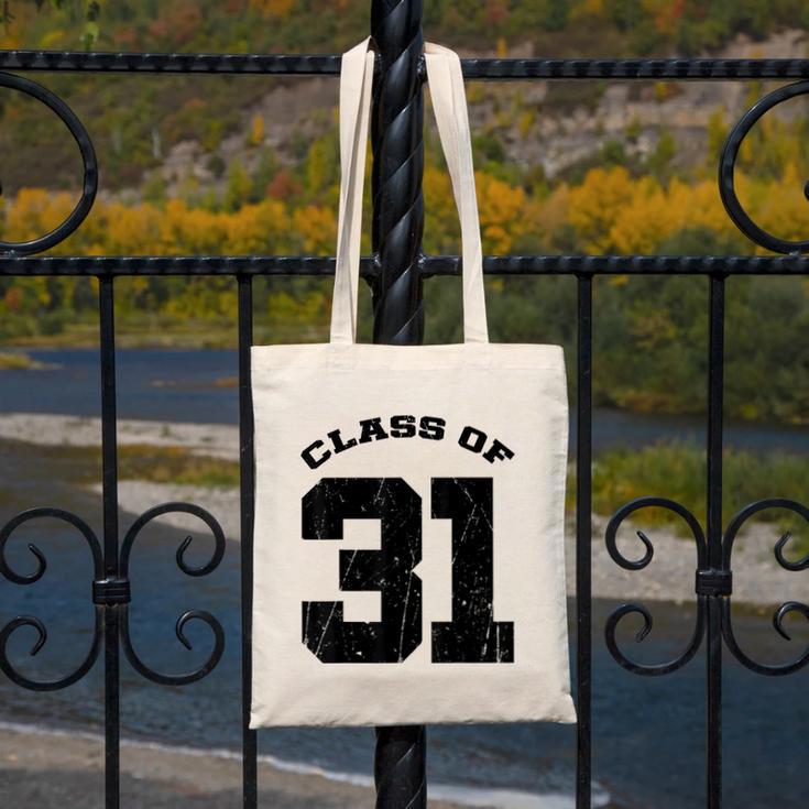 Class Of 31 Date High School Kindergarten Graduation Shirt Canvas Tote Bag