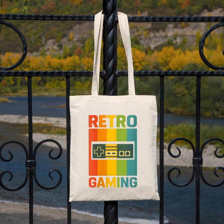 Classic Retro Gaming Nostalgia Canvas Tote Bag