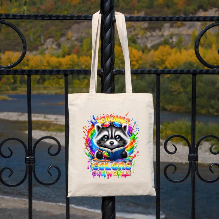 Color Our World 2026 Reading Book Canvas Tote Bag