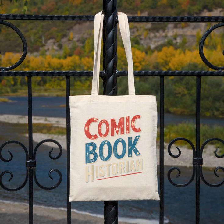 Comic Book Historian Vintage Comic Book Collector Canvas Tote Bag