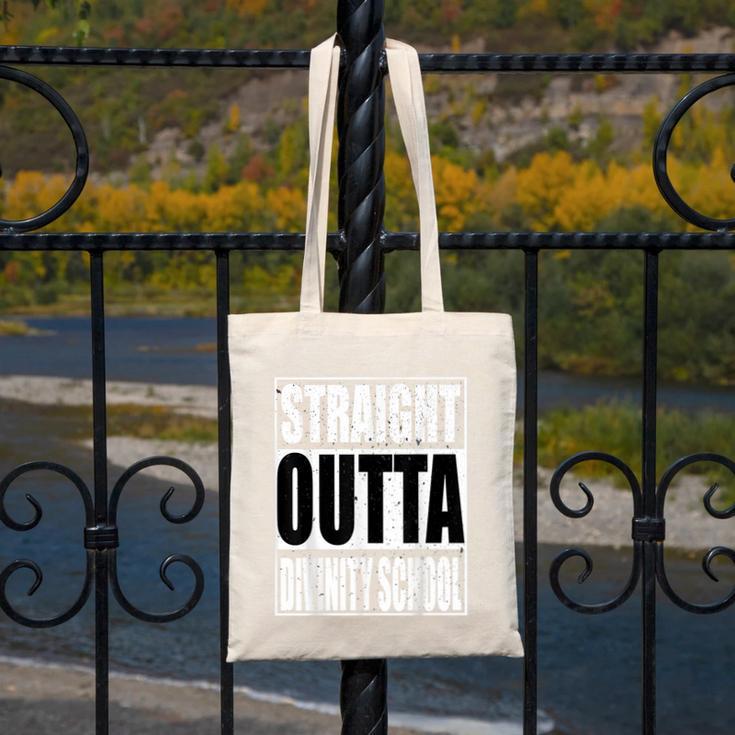 Cool Straight Outta Divinity School Graduation Shirt Canvas Tote Bag
