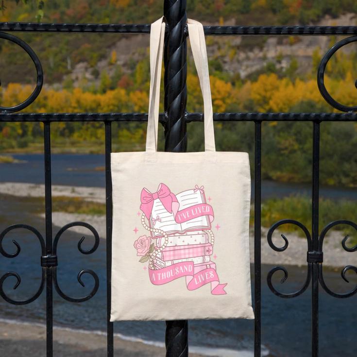 Coquette Reading Book Lover Pink Bow Bookish Mom & Daughter Canvas Tote Bag Coquette Reading Book Lover Pink Bow Bookish Mom & Daughter Canvas Tote Bag