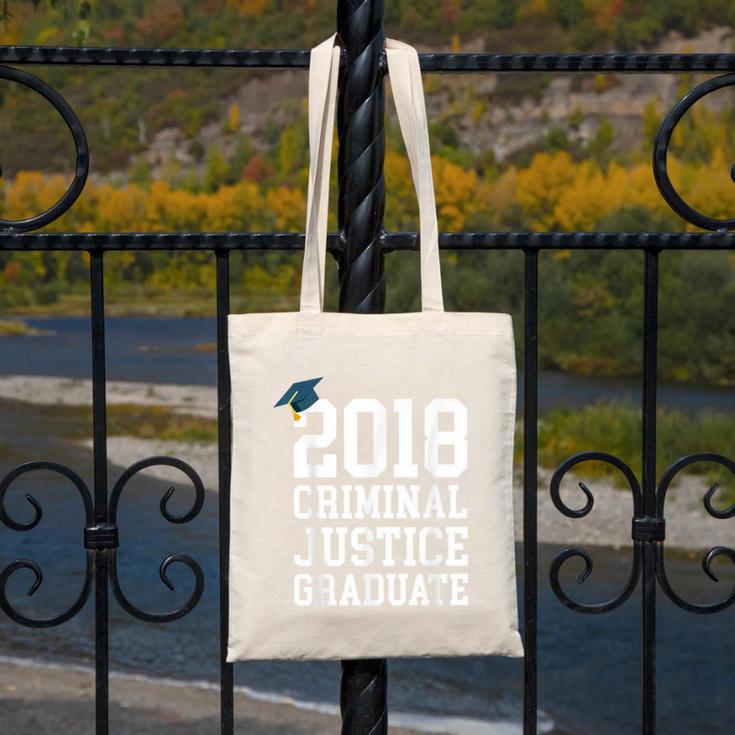 Criminal Justice Major Shirt 2018 Graduate Graduation E Canvas Tote Bag