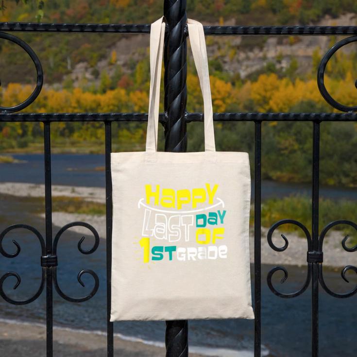 Cute Happy Last Day Of 1st Grade Shirt Kids Graduation Canvas Tote Bag