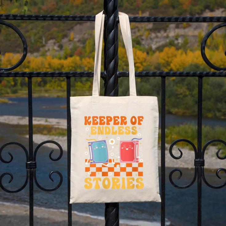 Cute Librarian Library Book Lover Keeper Of Endless Stories Canvas Tote Bag Cute Librarian Library Book Lover Keeper Of Endless Stories Canvas Tote Bag