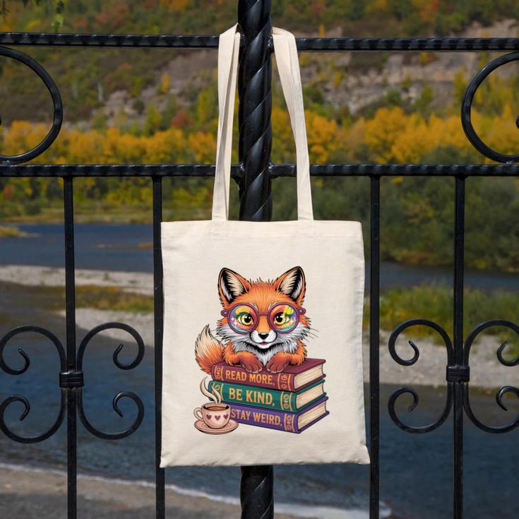 Cute Nerdy Fox Read Books Be Kind Stay Weird Book Club Premium Tri-Blend Canvas Tote Bag Cute Nerdy Fox Read Books Be Kind Stay Weird Book Club Premium Tri-Blend Canvas Tote Bag
