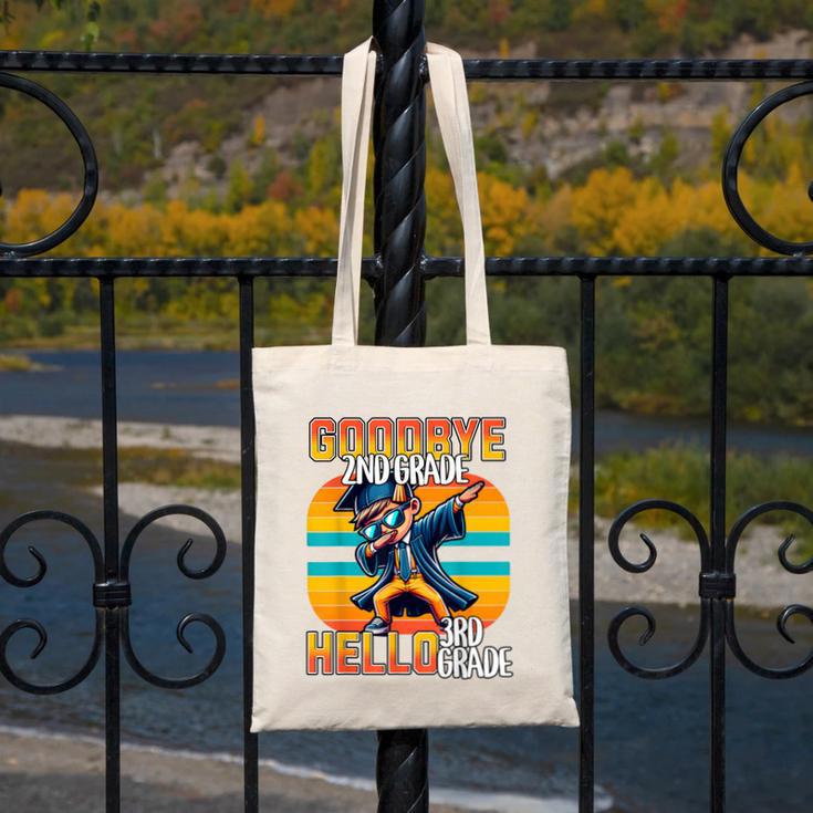 Dabbing Boy Goodbye 2nd Grade Hello 3rd Grade Graduation Canvas Tote Bag