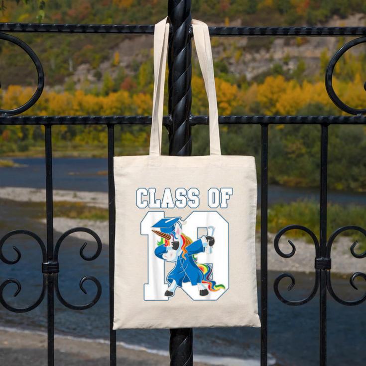Dabbing Graduation Class Of 2019 Unicorn Shirt Canvas Tote Bag