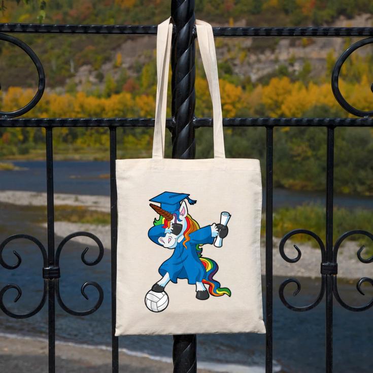 Dabbing Graduation Class 2023 Unicorn Volleyball Canvas Tote Bag