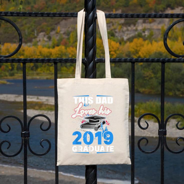 Dad Of a 2019 Graduate Shirt Proud Dad Graduation Grad Shirt Canvas Tote Bag