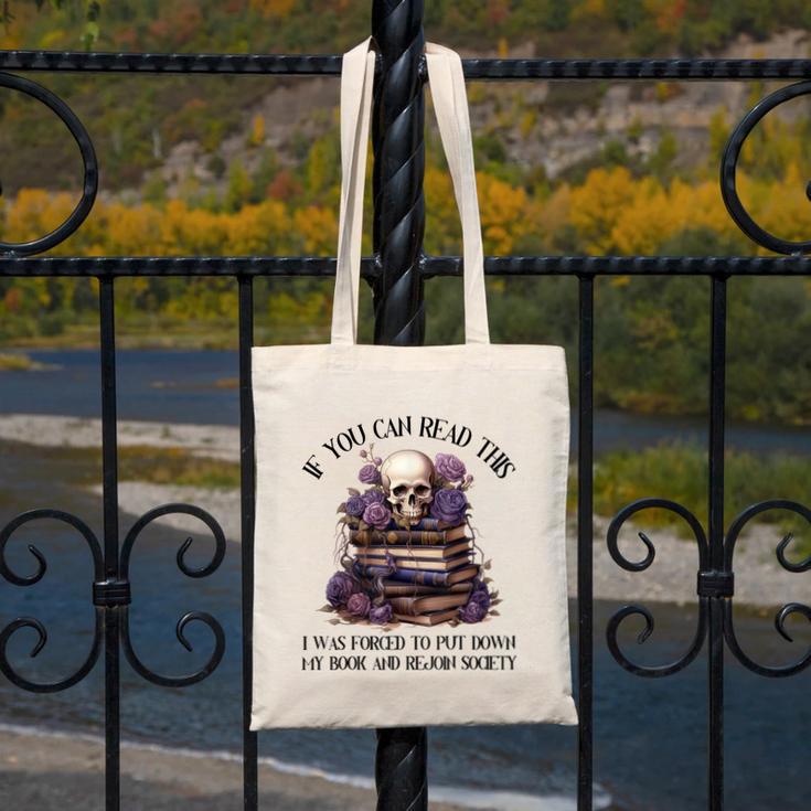 Dark Romance Merch I Put Down My Book Lover Spicy Skeleton Canvas Tote Bag Dark Romance Merch I Put Down My Book Lover Spicy Skeleton Canvas Tote Bag