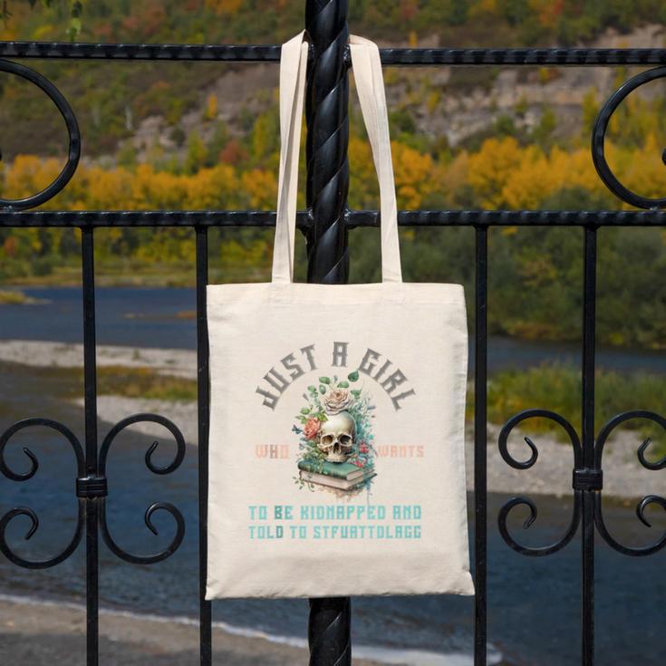 Dark Romance Women STFUATTDLAGG Smutt Book Merch Good Girl Canvas Tote Bag