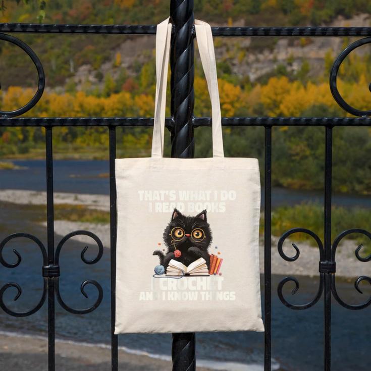 Das Ist Es Was Ich Tue Ich Lese Books Crochet And Canvas Tote Bag