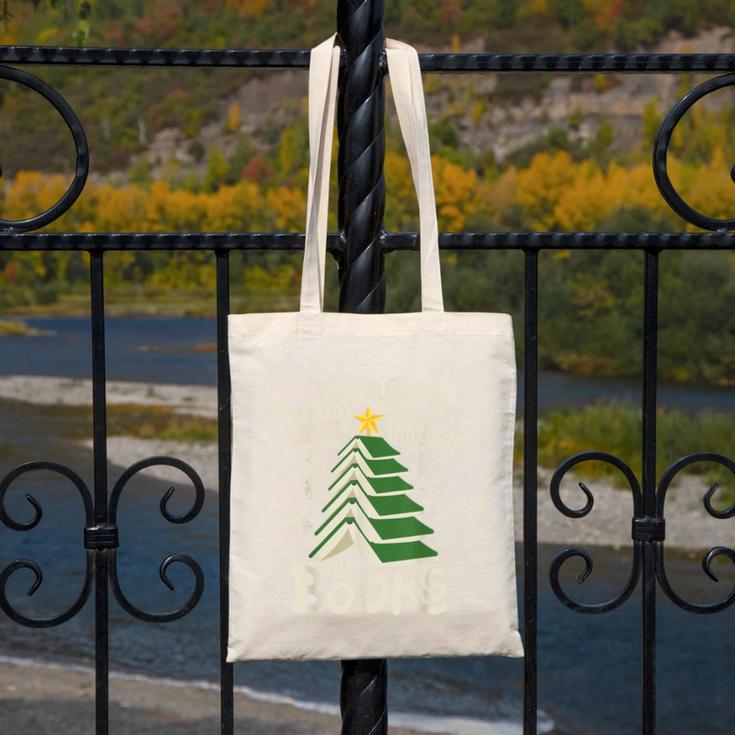 Dashing Through The Books Christmas Book Lovers Men Women Canvas Tote Bag