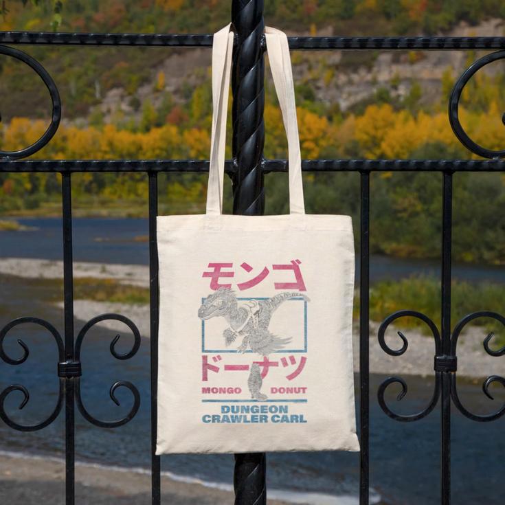 DCC Mongo And Donut Face-Off With Kanji Gamer Series Book Canvas Tote Bag DCC Mongo And Donut Face-Off With Kanji Gamer Series Book Canvas Tote Bag