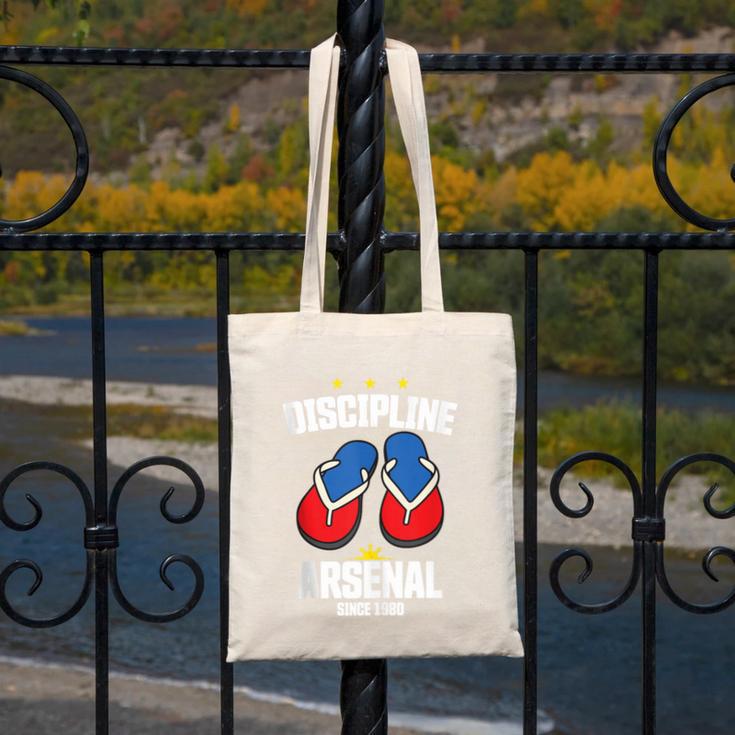 Discipline Arsenal Pinoy Nostalgia Filipino Tsinelas Canvas Tote Bag