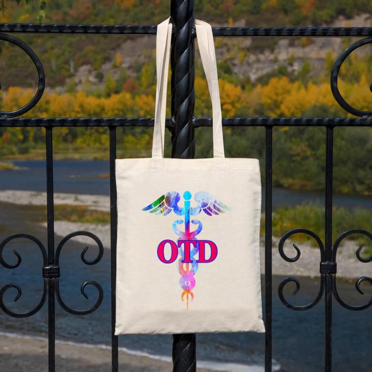 Doctor Of Occupational Therapy OTD Caduceus Graduation Canvas Tote Bag