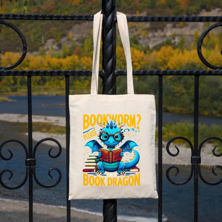 Dragon Bookworm Please I'm A Book Dragon Canvas Tote Bag Dragon Bookworm Please I'm A Book Dragon Canvas Tote Bag