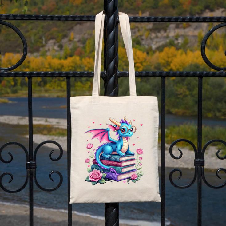 Dragons And Books Dragon Reading Book Lover Girl Bookworm Canvas Tote Bag Dragons And Books Dragon Reading Book Lover Girl Bookworm Canvas Tote Bag