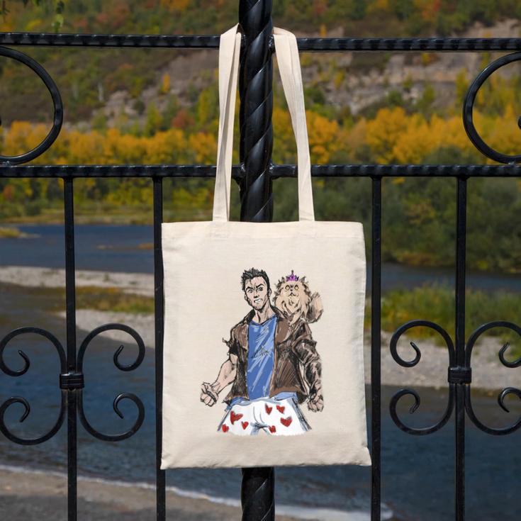 Dungeon Crawler Carl Sketchbook Princess Donut And Carl Book Canvas Tote Bag