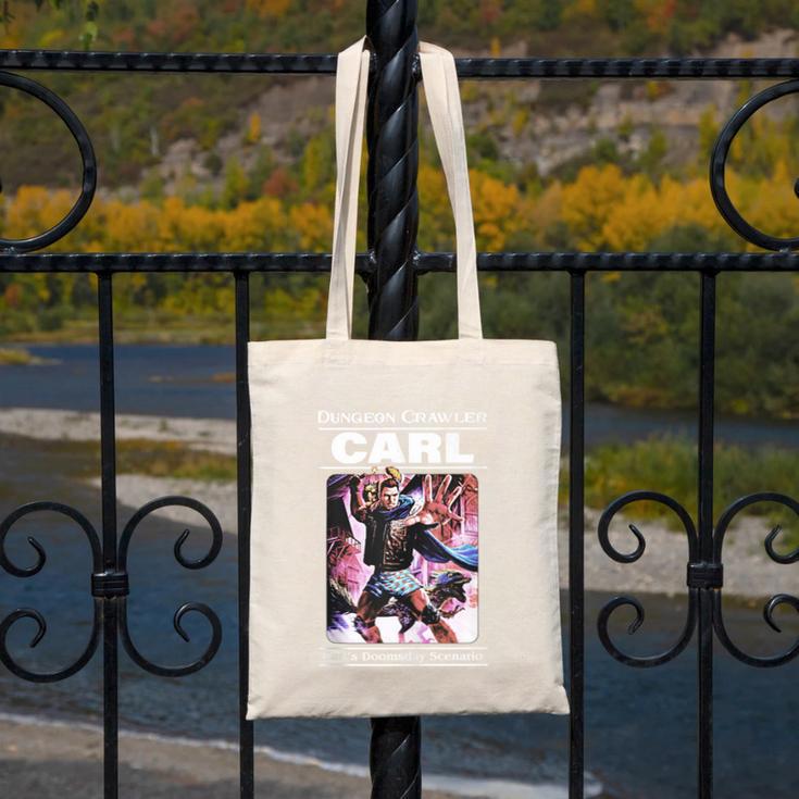 Dungeon Crawler Carl Vintage Paperback Illustration Book Canvas Tote Bag