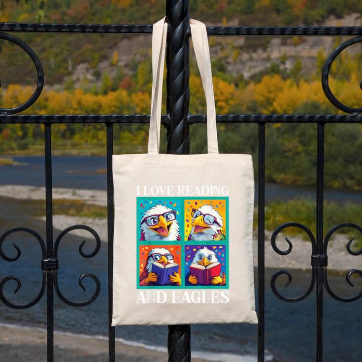 Eagle Love Reading And Eagles Child Book Lover Canvas Tote Bag Eagle Love Reading And Eagles Child Book Lover Canvas Tote Bag