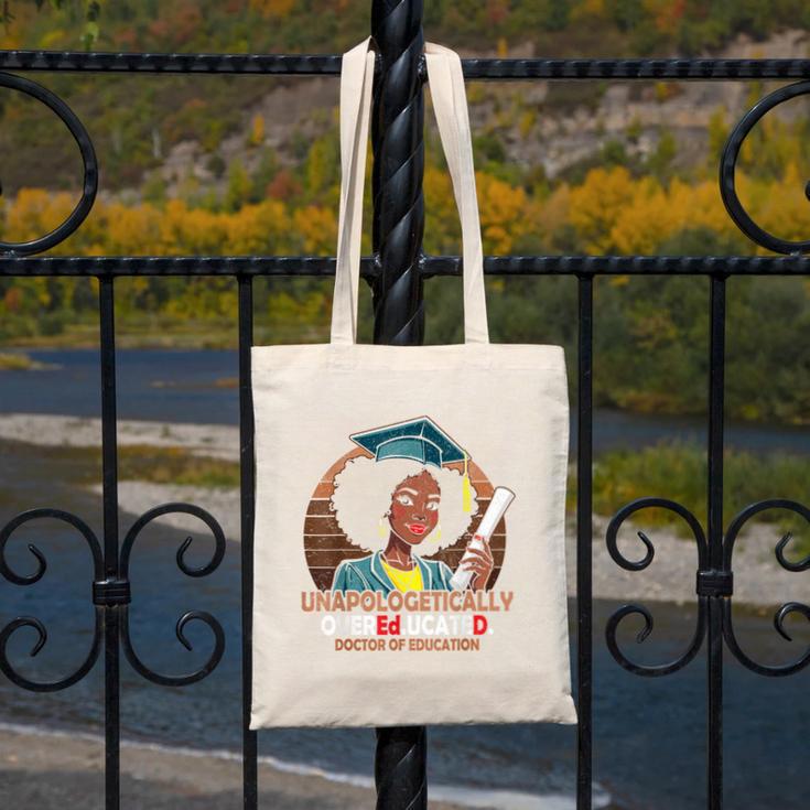 EdD Black Girls Doctor Of Education Graduation Black Women Canvas Tote Bag