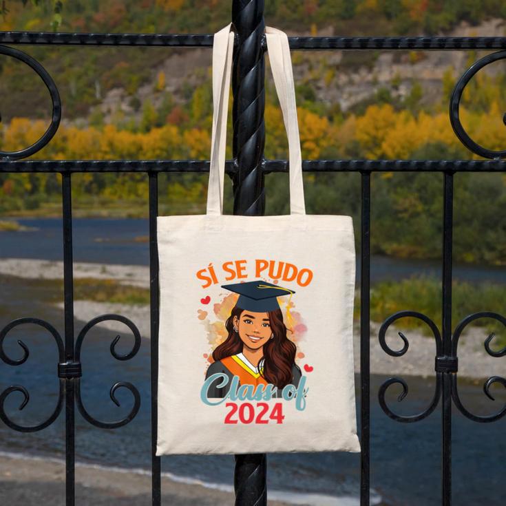 Educated Latina Graduation Day Grad Si Se Pudo Class Of 2024 Canvas Tote Bag