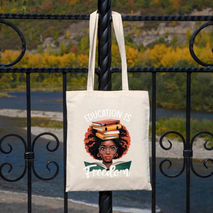 Education Is Freedom African Teacher Books Lovers Canvas Tote Bag Education Is Freedom African Teacher Books Lovers Canvas Tote Bag