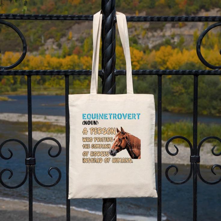 Equinetrovert Definition Equine Horse Riding Introvert Canvas Tote Bag Equinetrovert Definition Equine Horse Riding Introvert Canvas Tote Bag