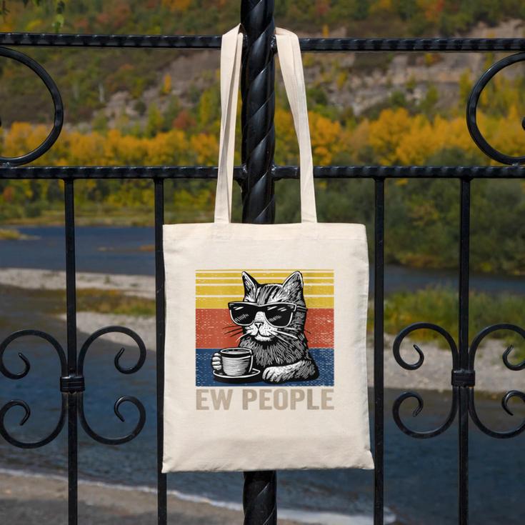 Ew People Introvert Cat Lover Crazy Vintage Cat Lady Canvas Tote Bag Ew People Introvert Cat Lover Crazy Vintage Cat Lady Canvas Tote Bag