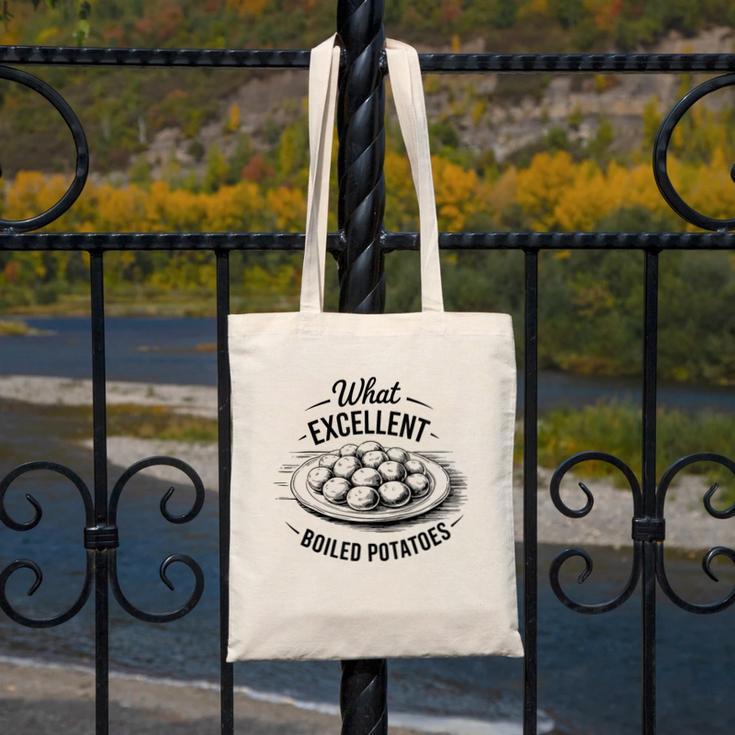 What Excellent Boiled Potatoes Book Lover Vintage Literature Canvas Tote Bag