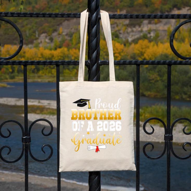 Family Graduation Party Proud Brother Of A 2026 Graduate Canvas Tote Bag