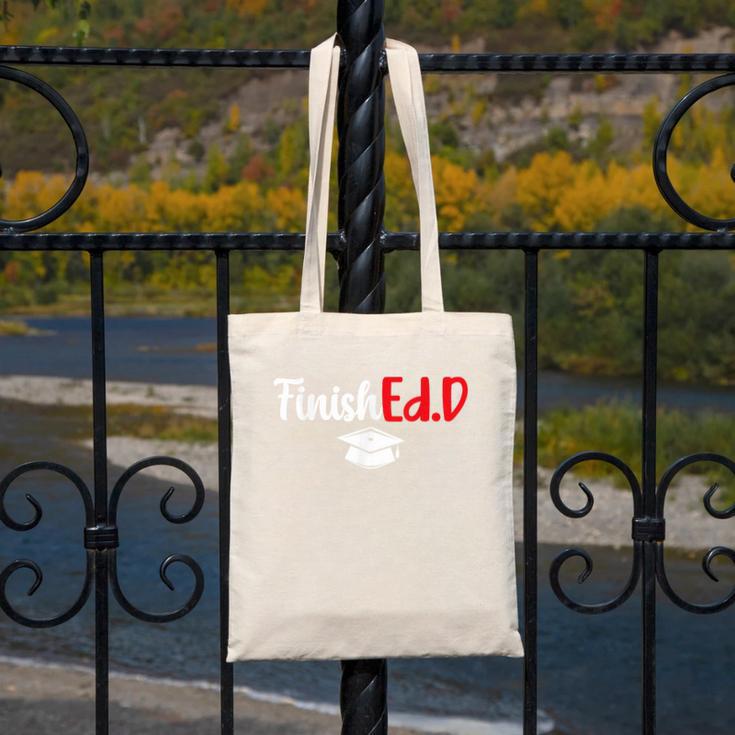 FinishEdD Doctor Of Education Graduate EdD Graduation Canvas Tote Bag