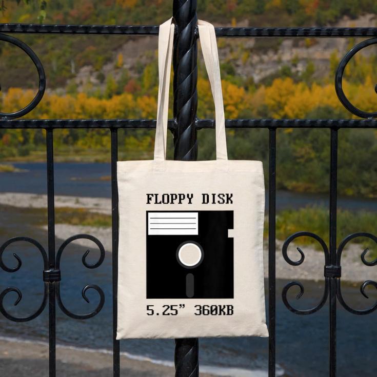 Floppy Disk Computer Nostalgia Fun PC Enthusiast History Canvas Tote Bag