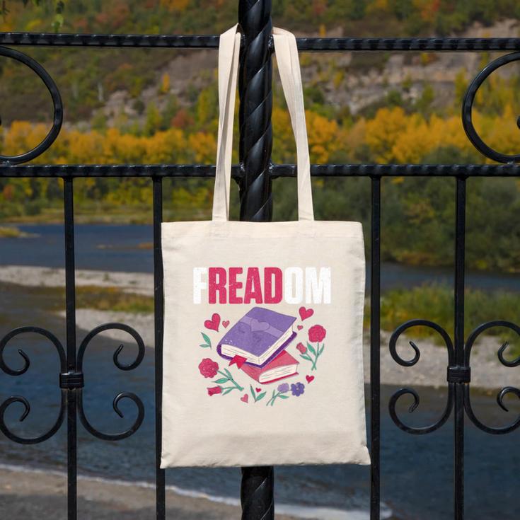 Freadom Anti Ban Books Freedom To Read Book Reading Canvas Tote Bag