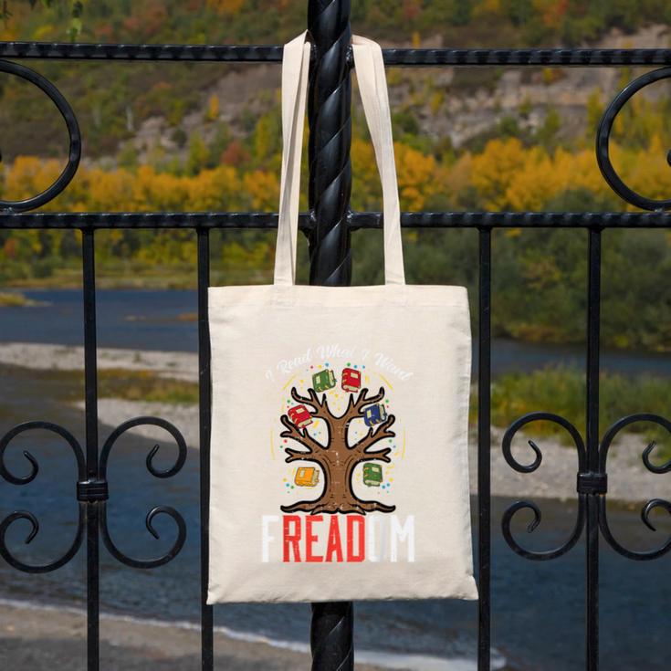 Freadom Tree Read Reading Librarian Book Across America Canvas Tote Bag