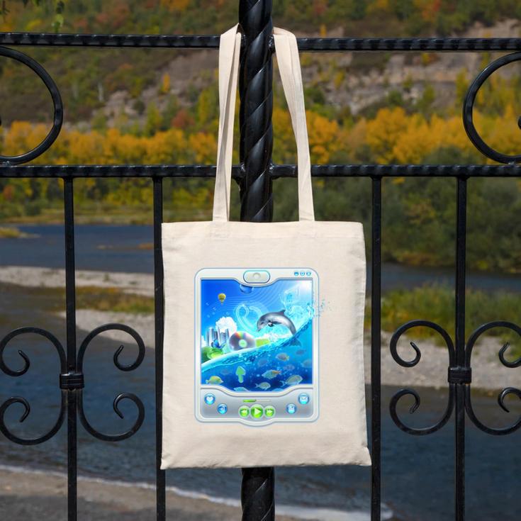 Frutiger Aero Skeuomorphism User Interface Nostalgia Premium Tri-Blend Canvas Tote Bag