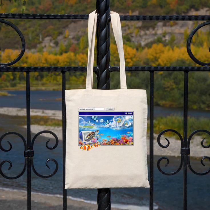 Frutiger Aero Y2k 2000s Canvas Tote Bag