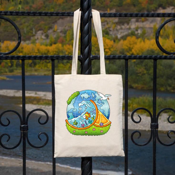 Frutiger Aero Y2K Fashion Trends Statement Piece Tech Orange Canvas Tote Bag