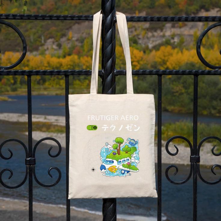 Frutiger Aero Y2K Fashion Trends Statement Piece Tech Orbite Canvas Tote Bag Frutiger Aero Y2K Fashion Trends Statement Piece Tech Orbite Canvas Tote Bag