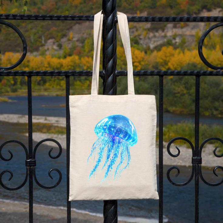 Frutiger Aero Y2K Jellyfish Canvas Tote Bag