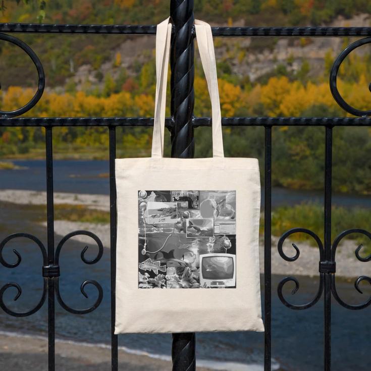 Frutiger Aero Y2K Old School Retro Vibes Canvas Tote Bag