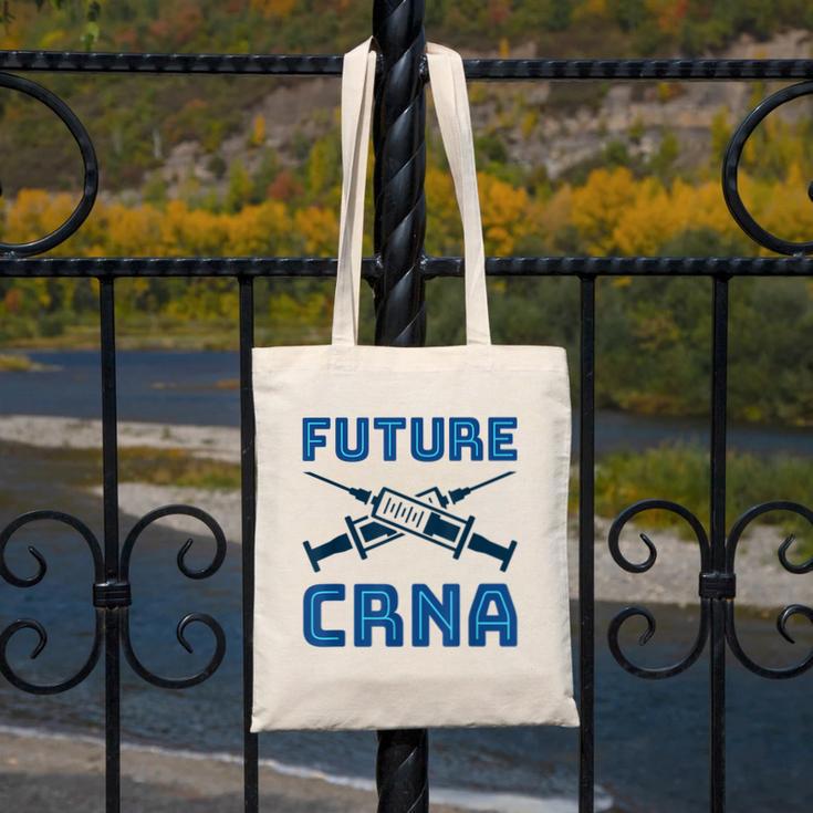 Future CRNA Nurse Anesthetist Student Nursing RN Graduation Canvas Tote Bag